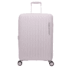 Goby London black hard shell suitcase with double zipper and spinner wheels