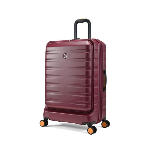 Goby London GB-2413 purplish red hard shell luggage with TSA lock and spinner wheels