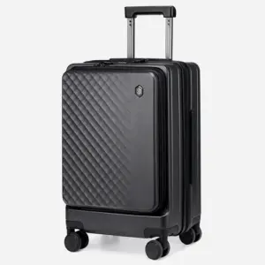Arctic Hunter LGX002 luggage in Black/ with secure TSA dual lock